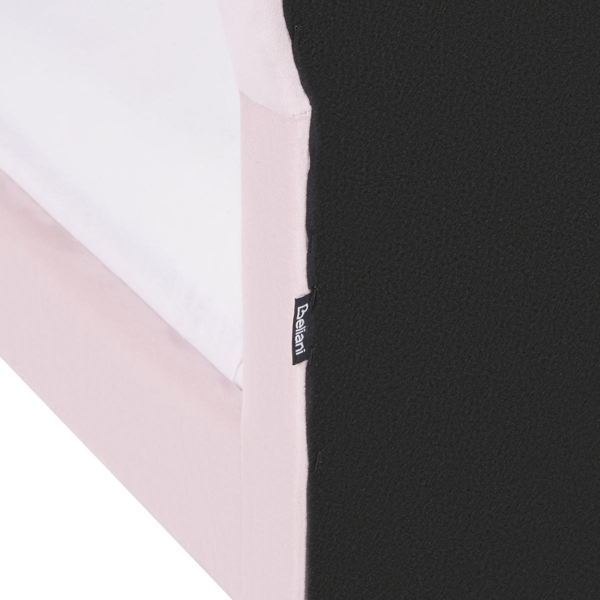 KINDERBETT 90x200 cm Rosa Mazou - Pink, Textil (90/200cm) - Beliani