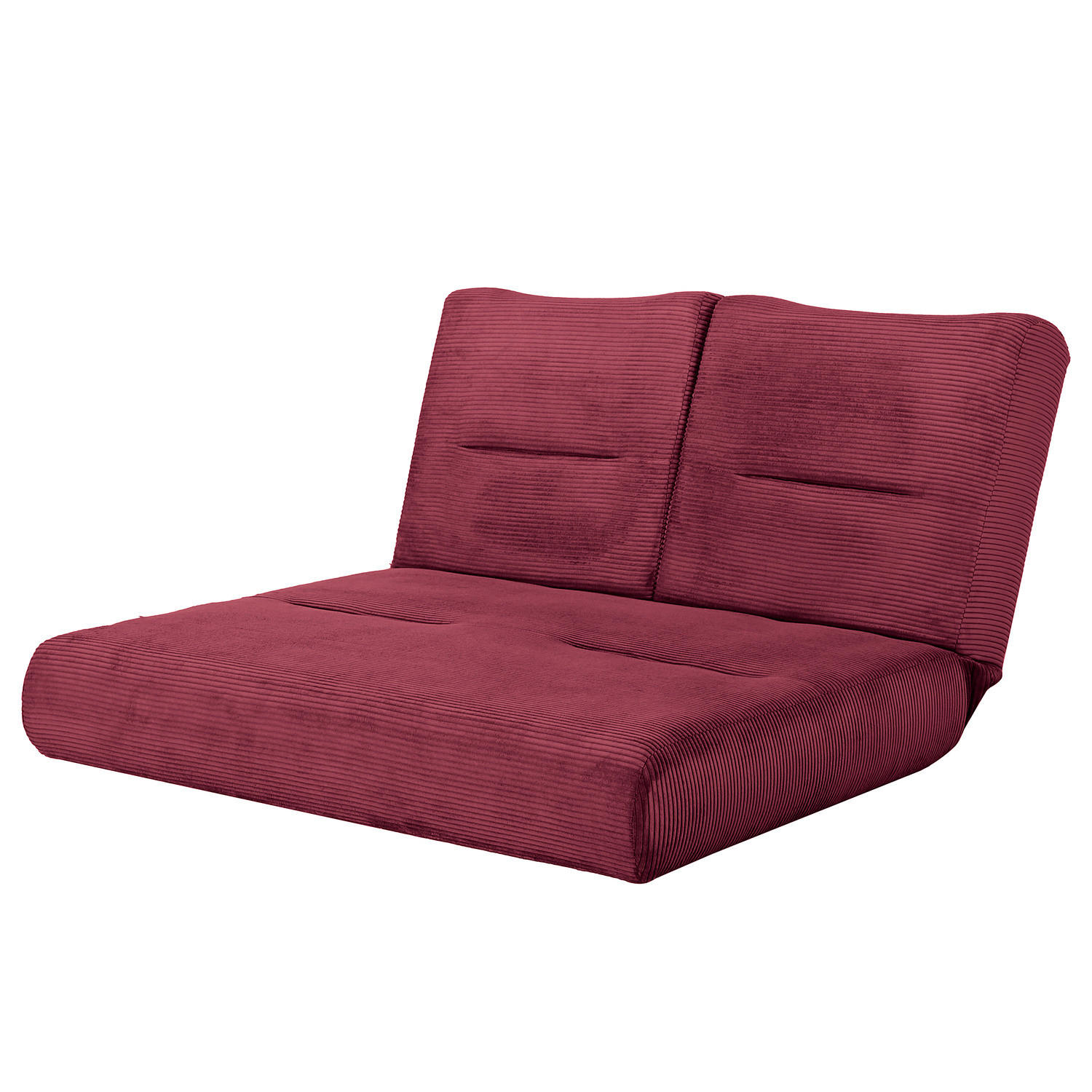 SCHLAFSOFA - Cordstoff - Beere, Textil (159/88/160cm) - home24