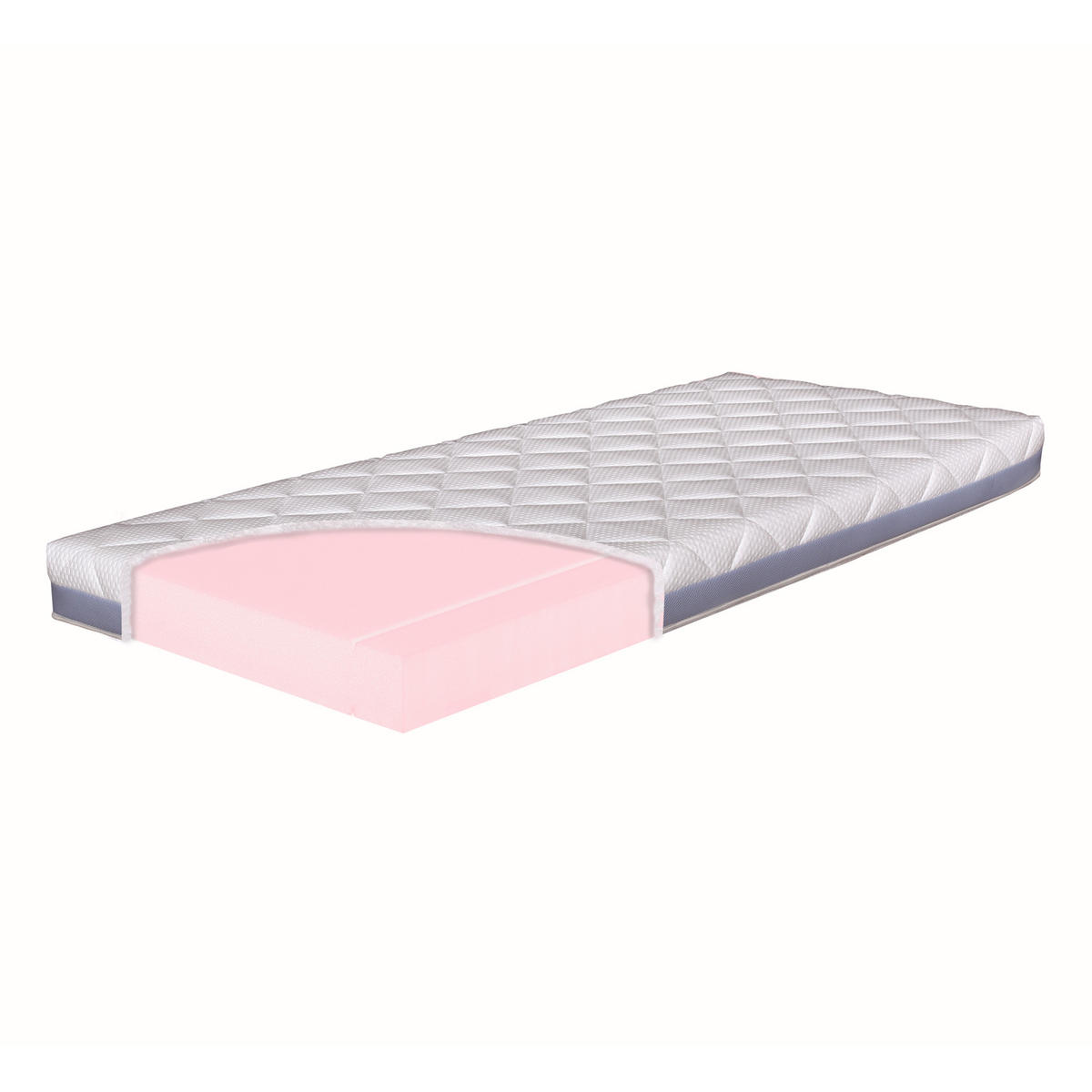 KINDER-MATRATZE "Mina Classic", 70 x 140 cm, Höhe: ca. 10 cm - Weiß, Textil (70/140cm) - Hn8 Schlafsysteme