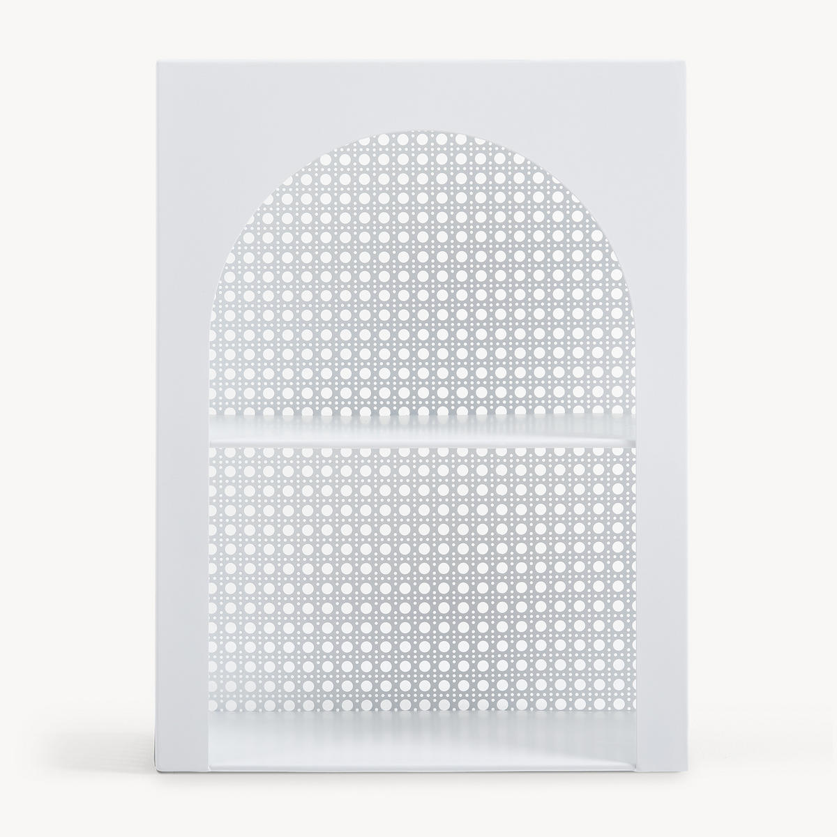 WANDREGAL Jäller I. - Weiß, Metall (30/40/13cm) - [en.casa]