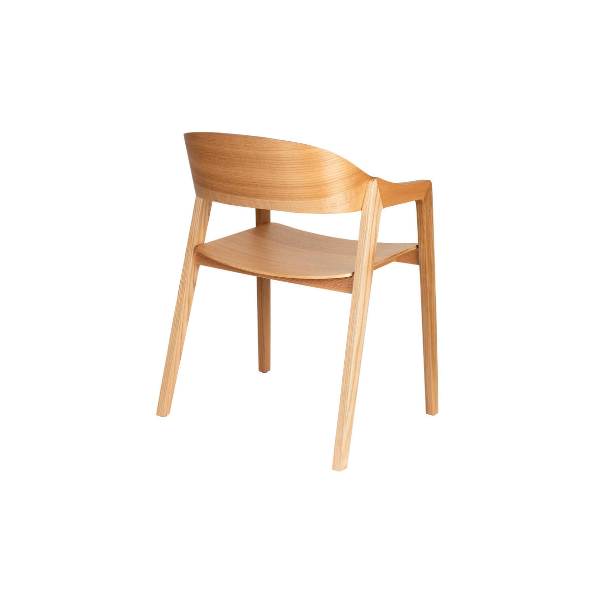 ESSZIMMERSTUHL Westlake Armlehne Natur - 2 er Set - Beige/Naturfarben, Holzwerkstoff (58/76/52cm) - Dutchbone