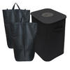 PFANDFLASCHEN-SAMMELBEHÄLTER - Schwarz, Kunststoff/Textil (43/70/33cm) - Relaxdays