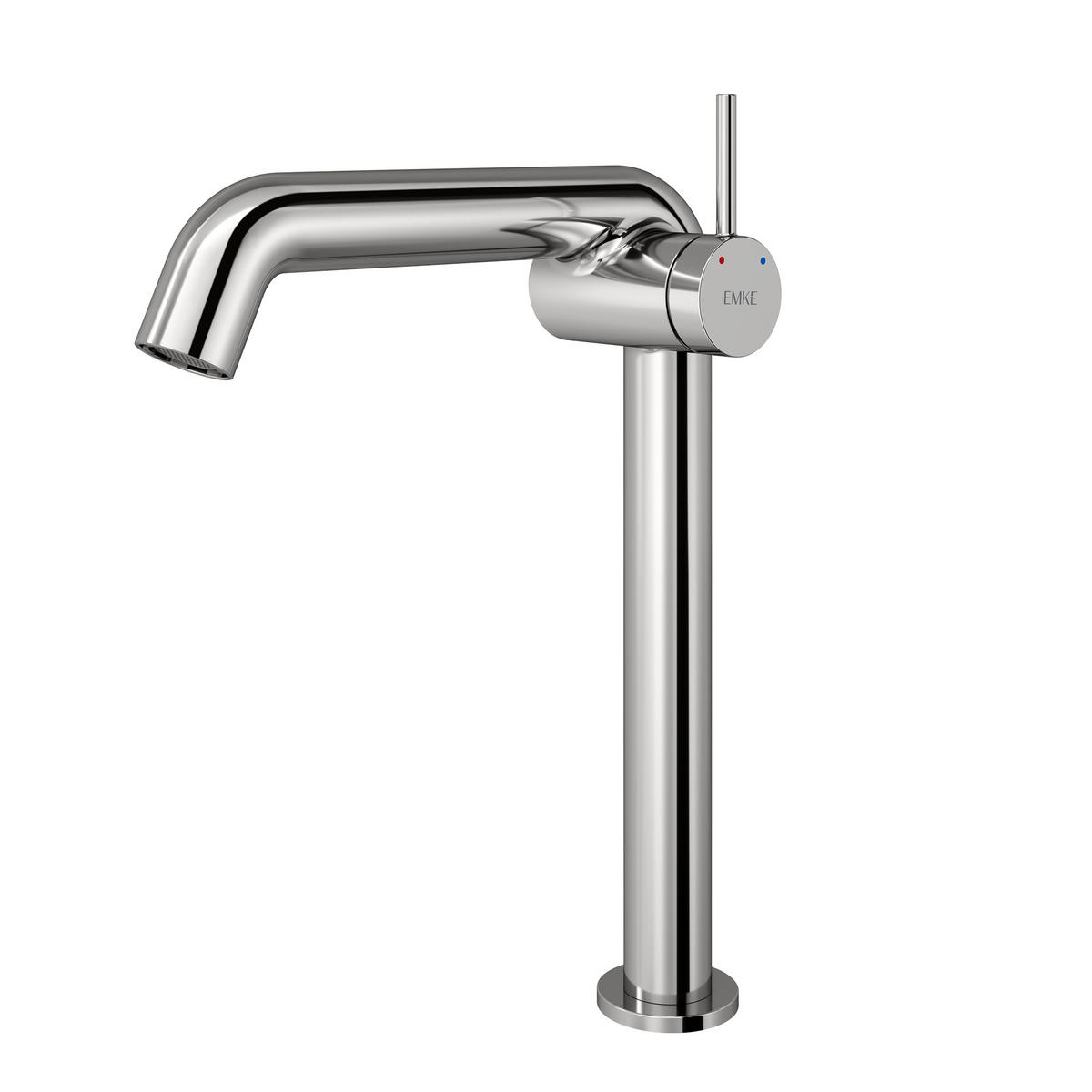 WASCHTISCHARMATUR Wasserzulaufrohr aus Edelstahl Chrom 26cm - Chromfarben, Metall (22/7.6/33.2cm) - EMKE