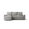ECKSOFA mit Schlaffunktion SAVIO Quelle 83 Links - Grau, Textil (232/140cm) - Bedante