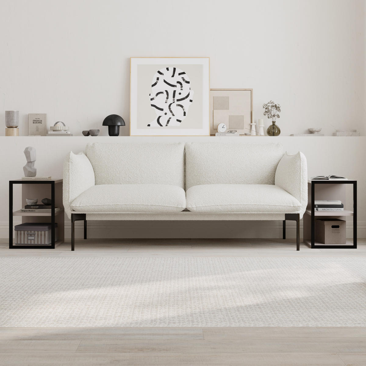 BEISTELLTISCH Echo 2er Set Mocha 42/30/45 cm - Mokka, Holzwerkstoff (42/30/45cm) - Decortie