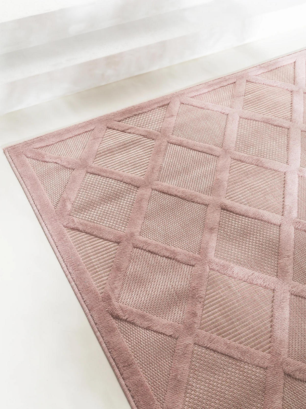 VNITŘNÍ a venkovní koberec Bonte Růžová 240x340 cm - růžová, textil/umělá hmota (240/340cm) - benuta Nest