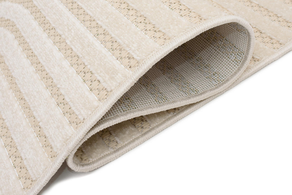 TEPPICH PATIO Creme 120/170 cm - Creme, Kunststoff (120/170cm) - Tapiso