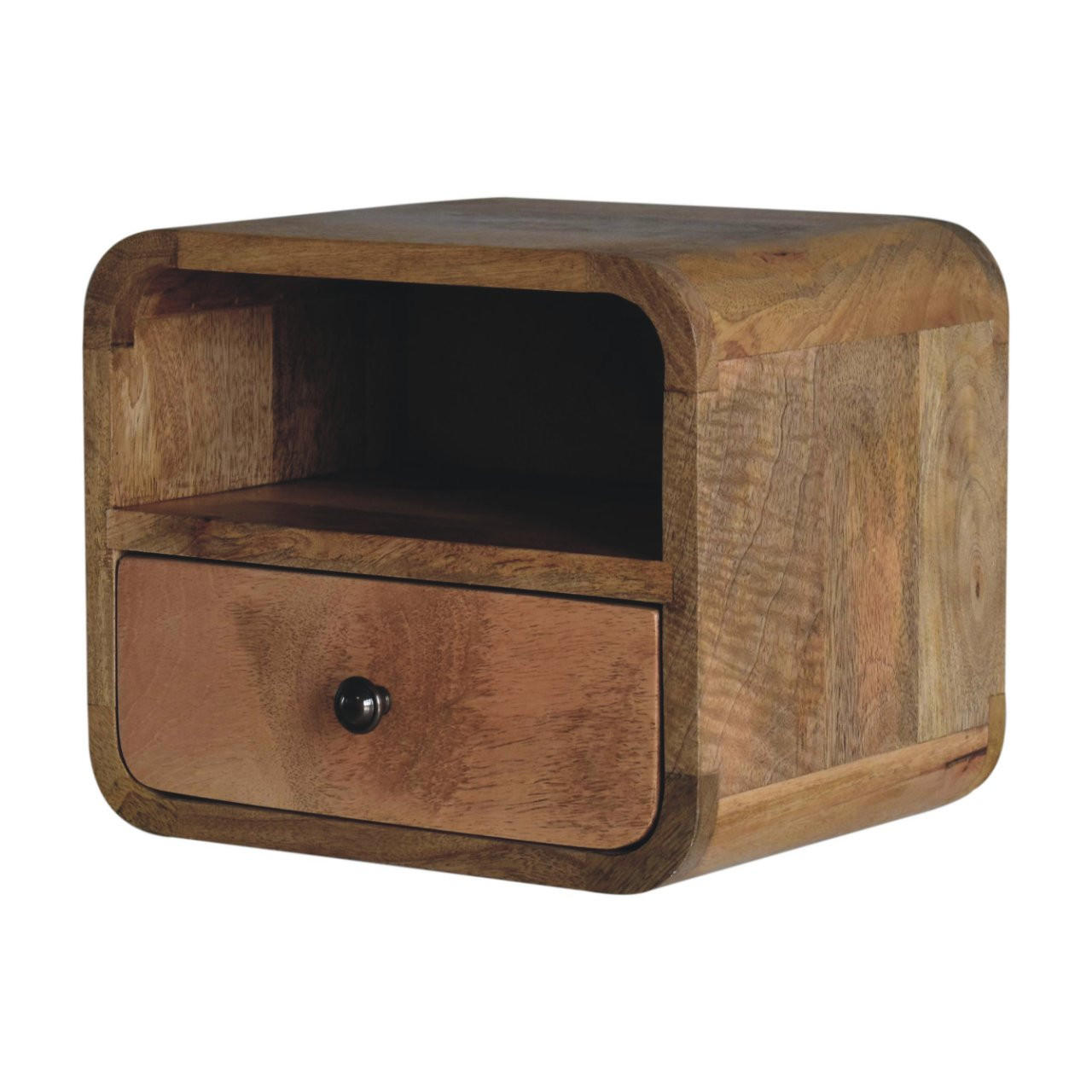 NACHTTISCH Levitate - Beige/Messingfarben, Holz/Metall (30/25/25cm) - Artisan Furniture