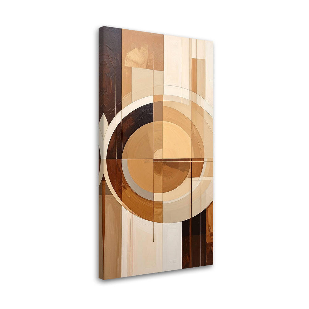 LEINWANDBILD 3D und geometrisch 60x120cm - Beige, Textil (60/120cm) - Feeby