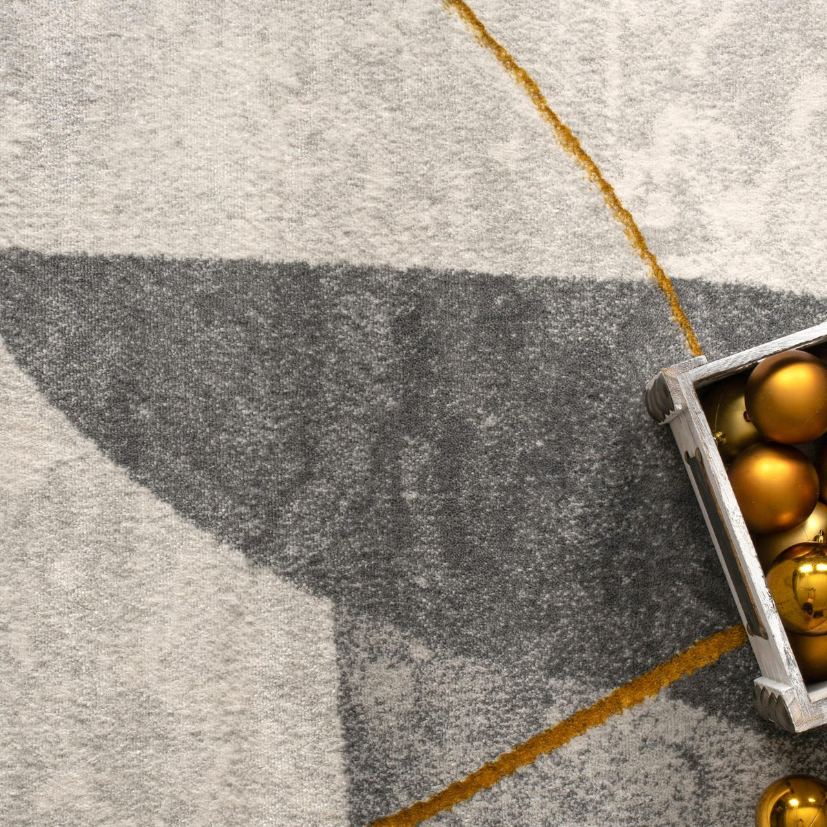 TEPPICH Kurzflor Abstrakt Wohnzimmer schmutzabweisend Grau Rechteckig 200x290 - Grau, Textil (200/290cm) - KADIMA DESIGN