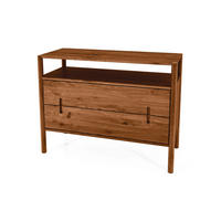 KOMMODE INA Wildeiche - Mokka, Holz (108/84/46cm) - byoak