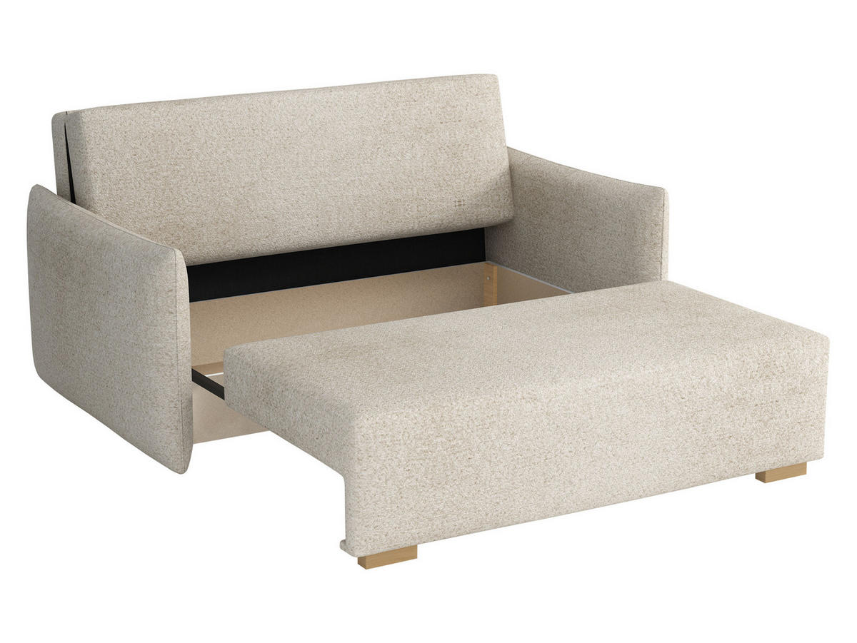 SCHLAFSOFA Viva Glov III - Gelb/Naturfarben, Holz/Textil (157/85/98cm) - MIRJAN24