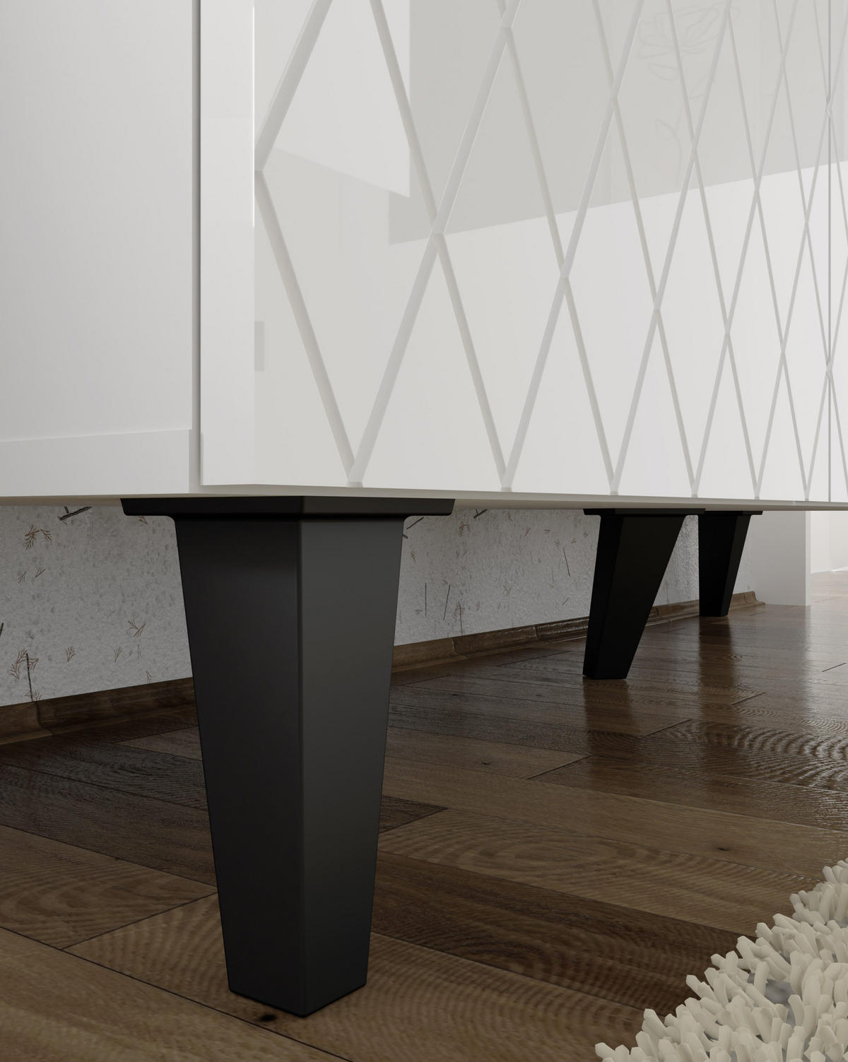 TV LOWBOARD Weiß 145/62/42 - Weiß, Holzwerkstoff (145/62/42cm) - RAUMHIRSCH FURNITURE