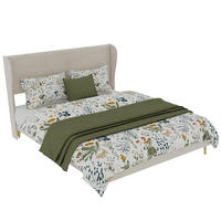 POLSTERBETT 140/200 cm in Beige Stoff - Beige, Holzwerkstoff/Textil (140/200cm) - WISHDOR