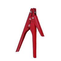 ZANGE – Einstellbare Spannung, geeignet für selbstspannende Schlauchschellen. - Rot, Metall (20/15/1cm) - DCA
