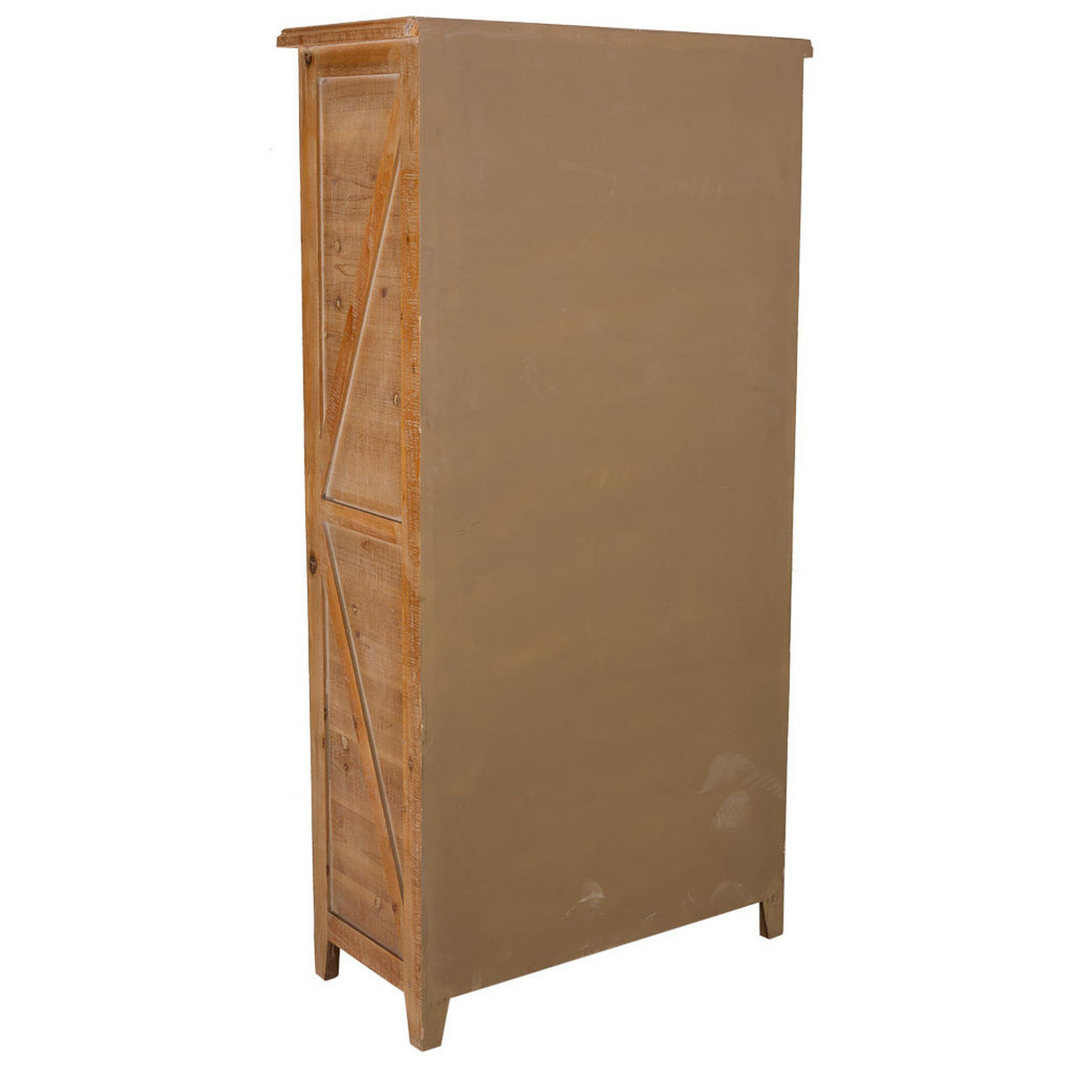 KOMMODE aus Holz 80x37x155 cm - Braun, Holzwerkstoff (80/155/37cm) - Wanderlust