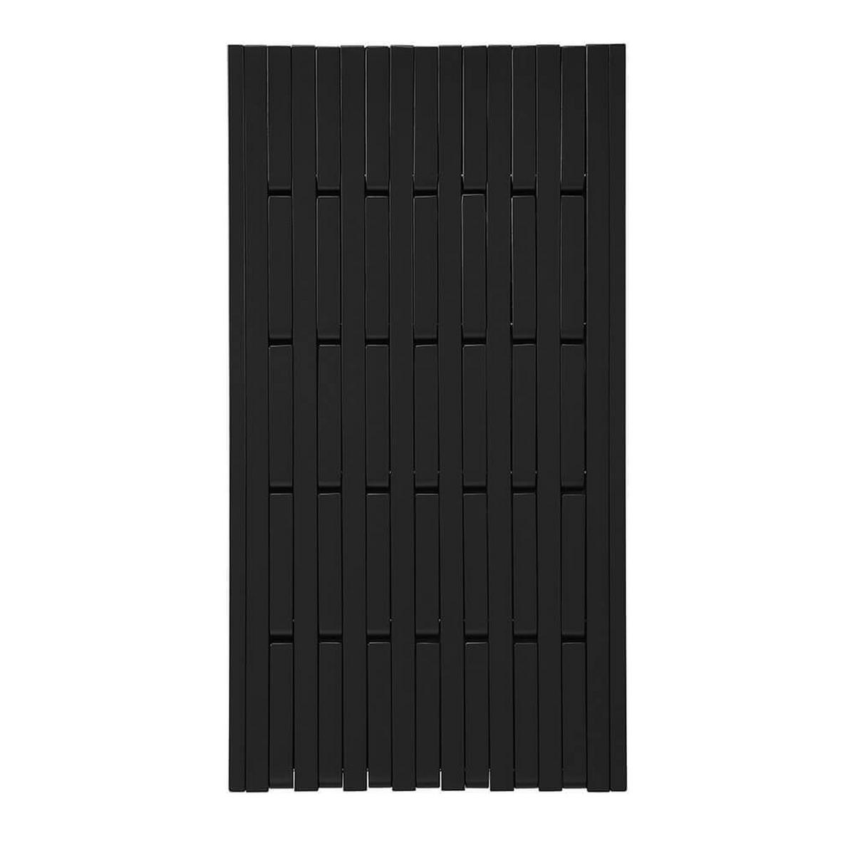 GARDEROBENPANEEL QUEST - Schwarz - Schwarz, Holz/Holzwerkstoff (55/105/5cm) - Home Deluxe