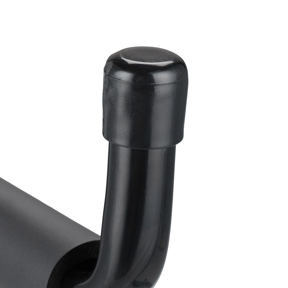 WANDHAKEN Set - Schwarz, Textil/Metall (2.5/22/15cm) - Relaxdays