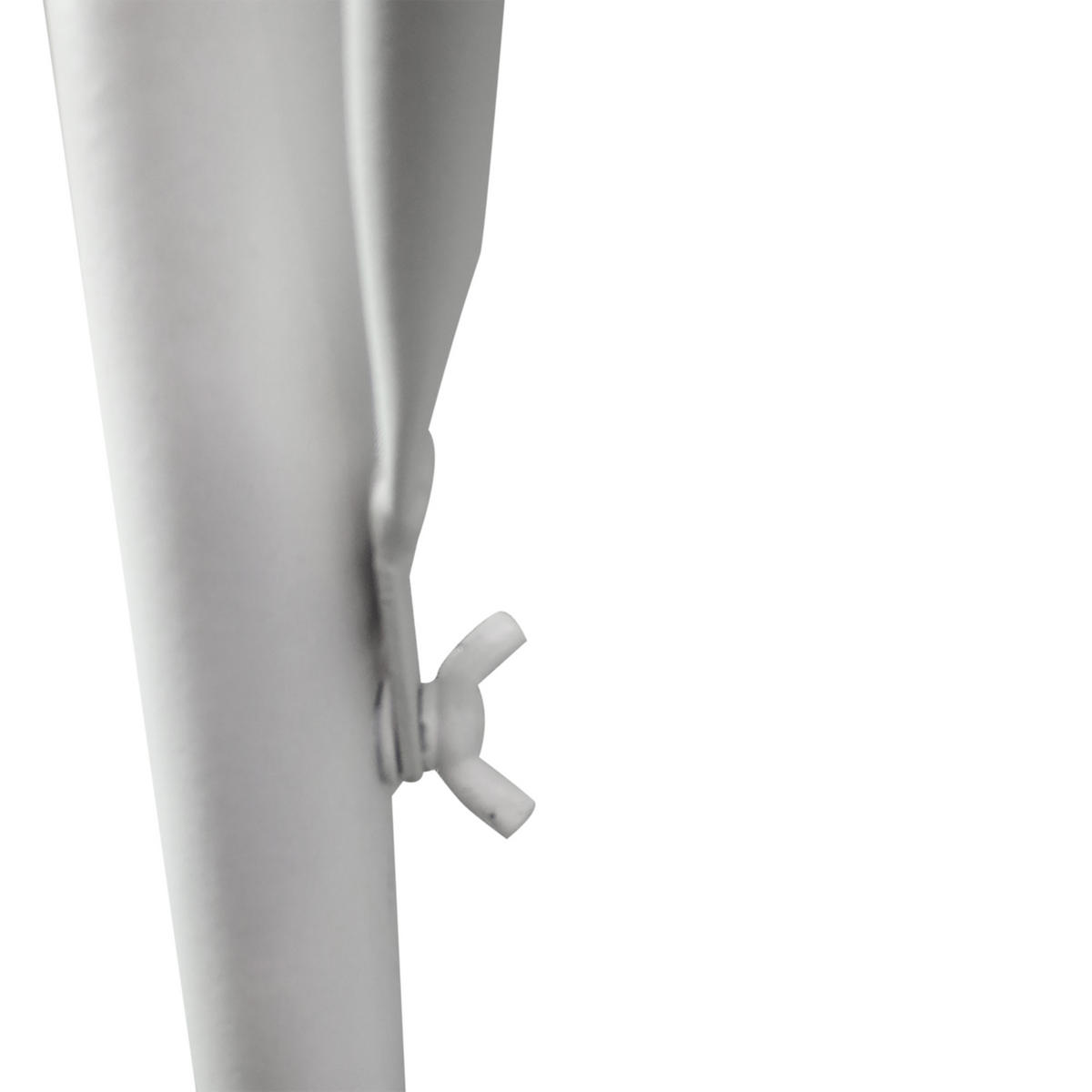 BALKONHÄNGETISCH DE-07775 3-fach höhenverstellbar, wetterfest Weiß - Weiß, Metall (60/56/50cm) - ComfortXL