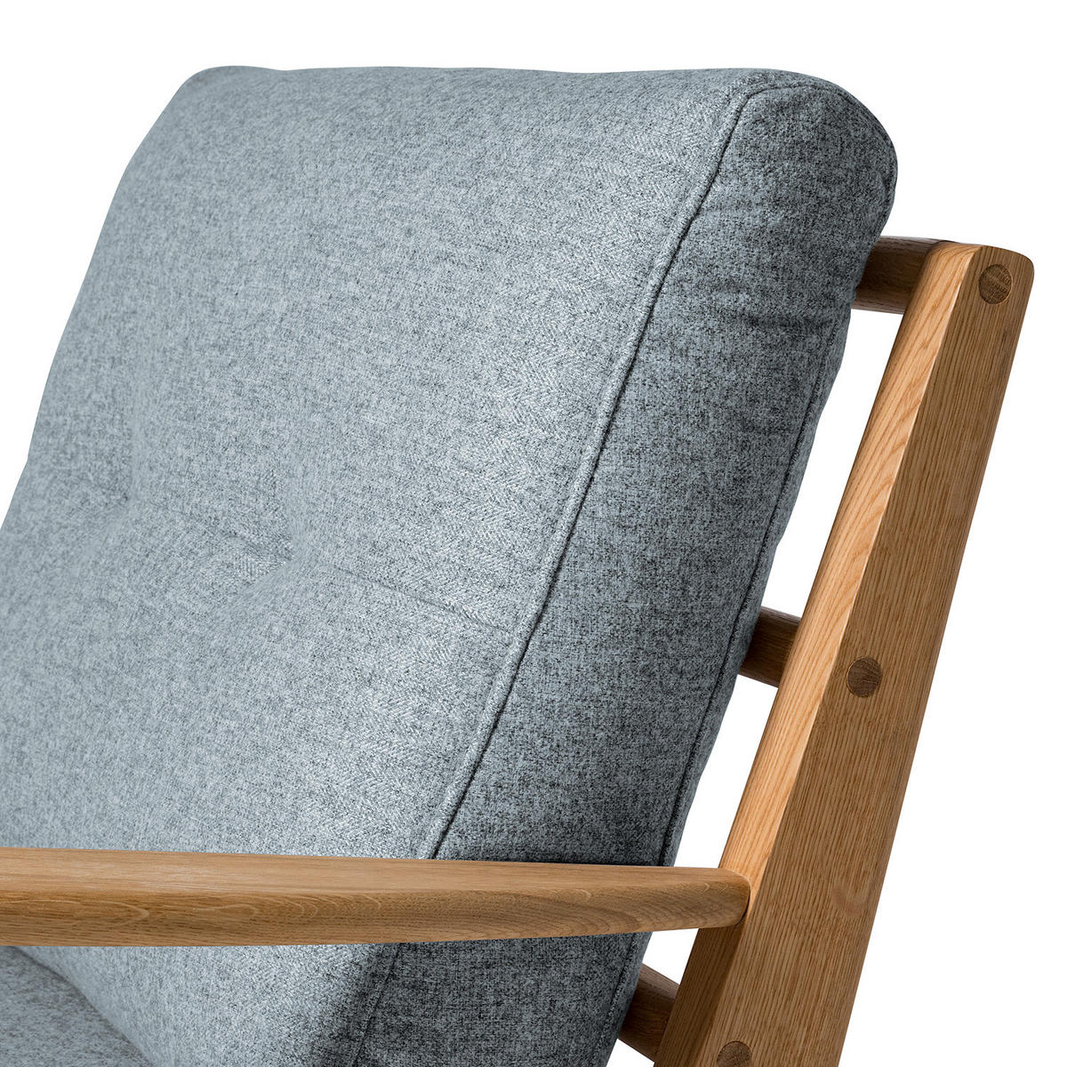 SESSEL - Braun/Grau, Eichenholz/Holz (83/80/75cm) - home24