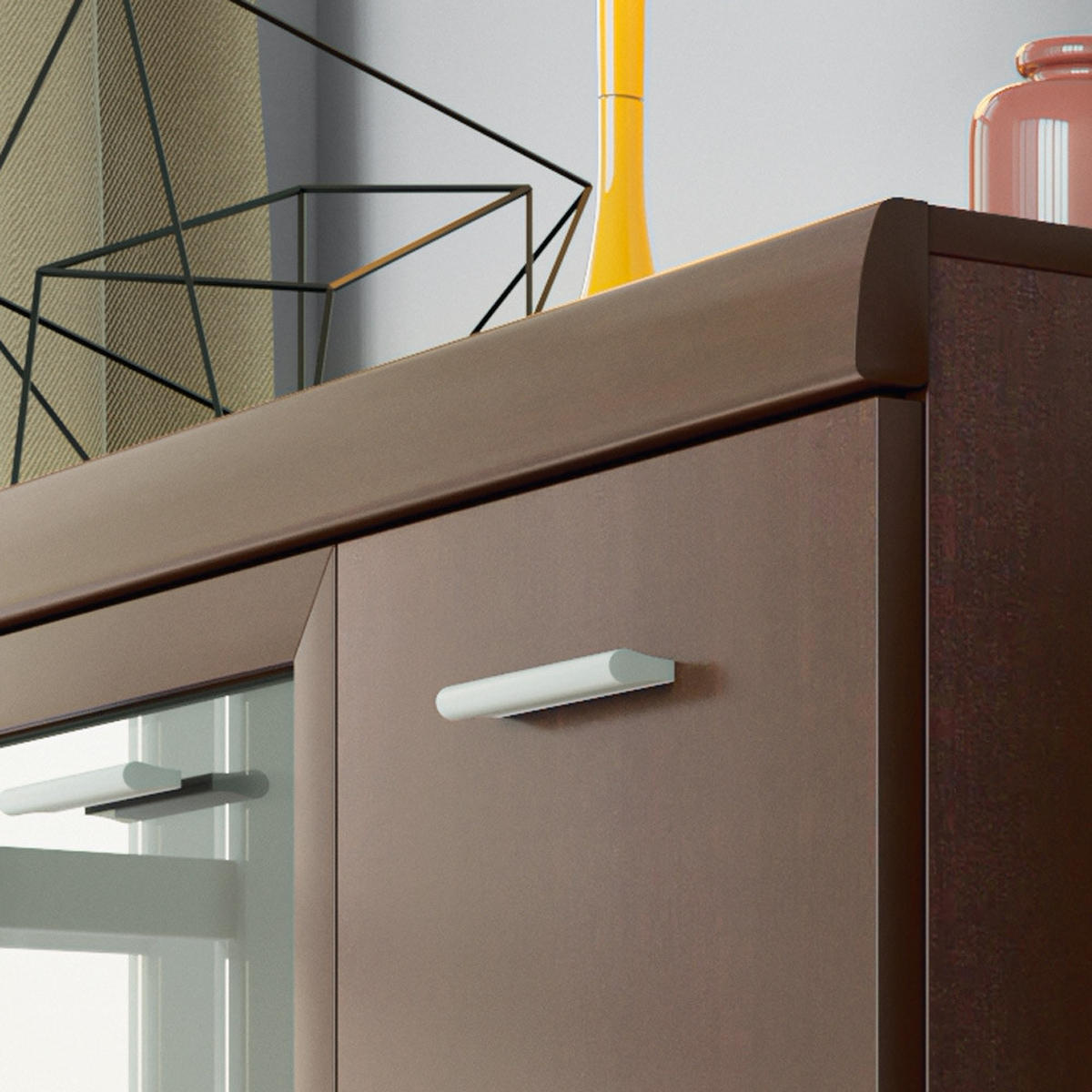 WOHNZIMMER-SET 2-TLG. Imperia-129 - Braun, Holzwerkstoff (280/89/45cm) - Lomado