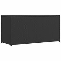 GARTEN-AUFLAGENBOX Schwarz 120/50/60 Cm Poly Rattan - Schwarz, Kunststoff (50/60/120cm) - vidaXL