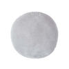 DEKOKISSEN rund grau, Baumwollsamt?40 cm - Hellgrau, Textil (40/40cm) - Homescapes