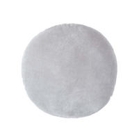 DEKOKISSEN rund grau, Baumwollsamt?40 cm - Hellgrau, Textil (40/40cm) - Homescapes