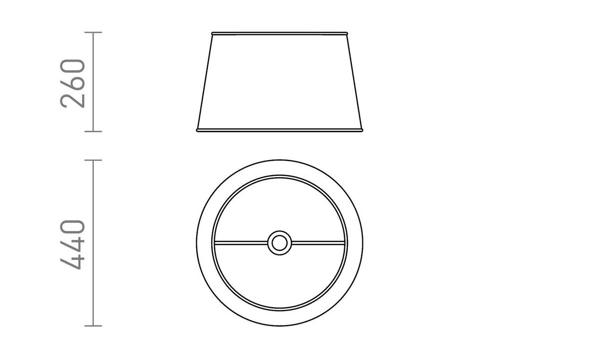 LEUCHTE RIDICK Schwarzglänzend Goldene Folie 20 W - Schwarz, Metall (44.5/44.5/26cm) - Rendl