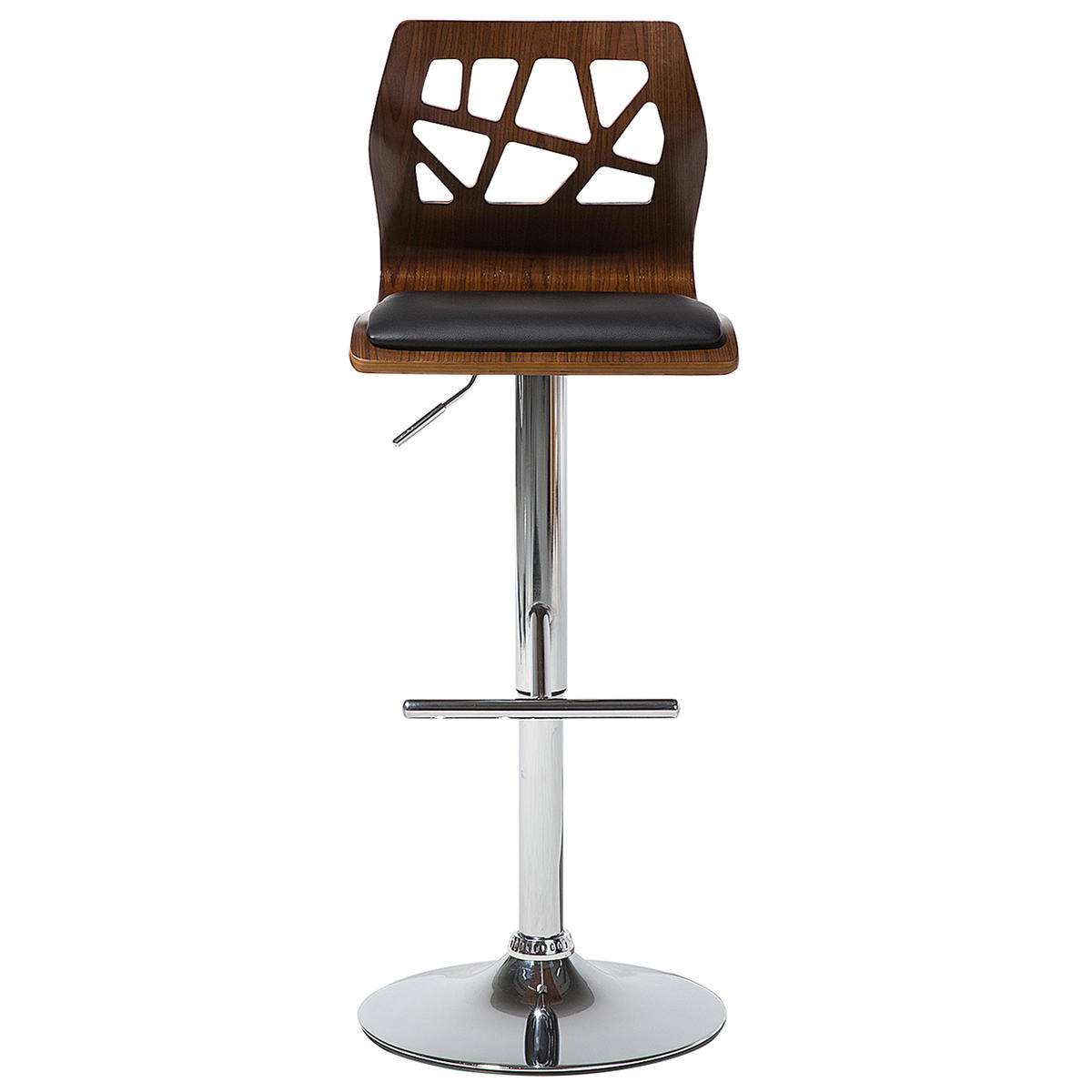 SCAUN DE BAR set de 2 maro Petersburg - maro/argintiu, material plastic (42/112/42cm) - Beliani
