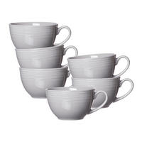 KAFFEETASSEN Levi Grau 220 ml 6er Set - Grau, Keramik (0.22L) - Ritzenhoff Breker