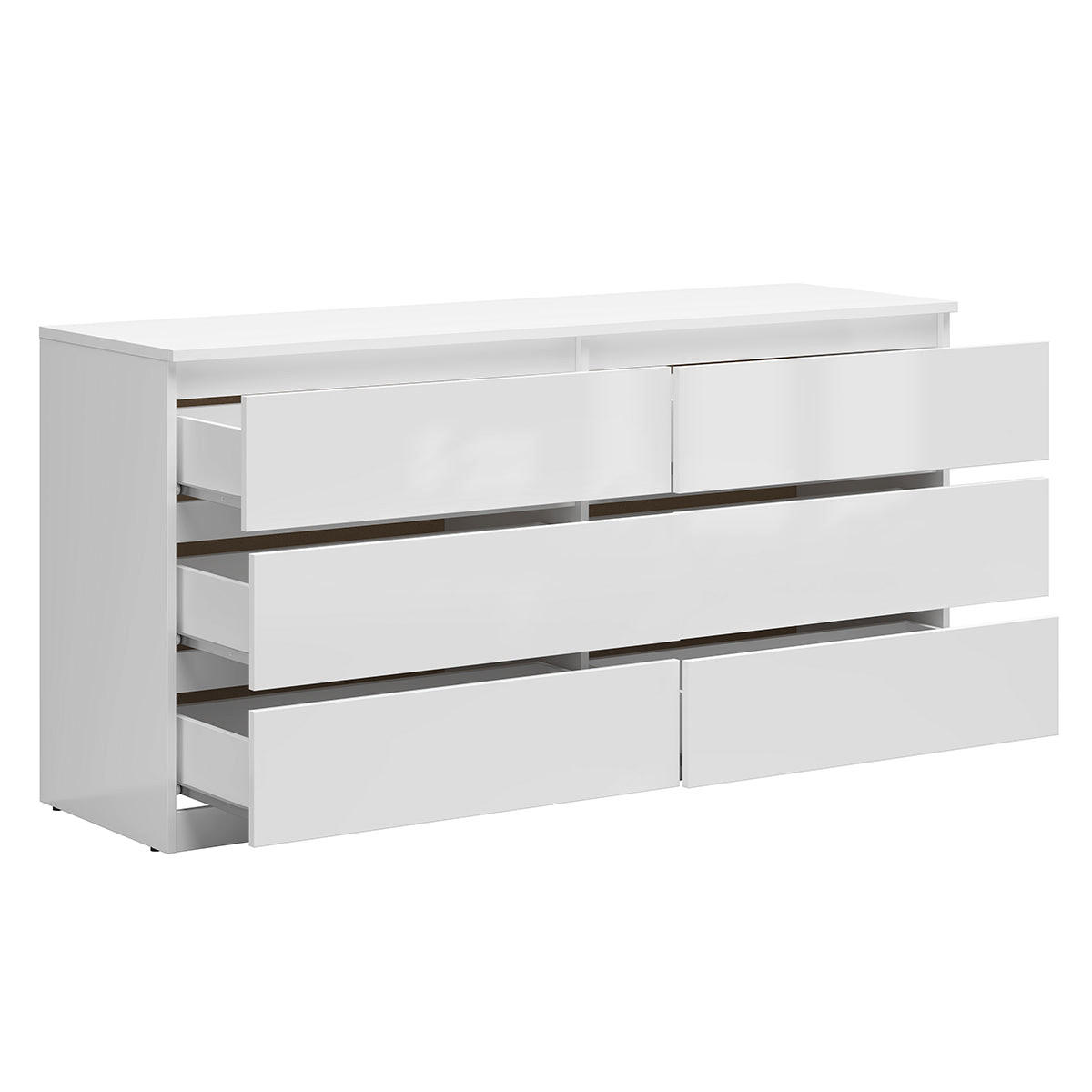 KOMMODE Edwin Weiß - Weiß, Holzwerkstoff (150/75/45cm) - Petits-meubles