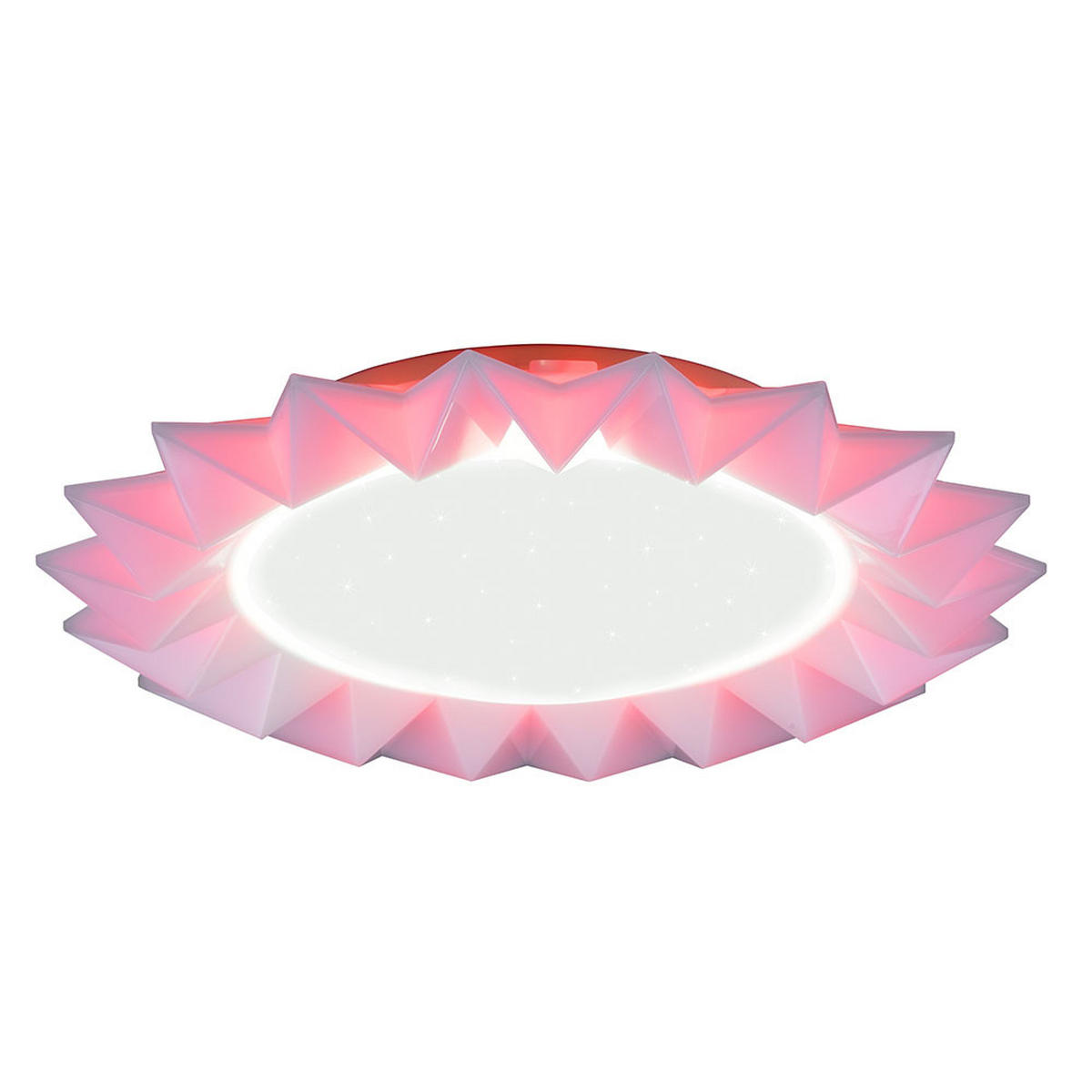 LED DECKENLEUCHTE Kunststoff Weiß SUNFLOWER - Weiß, Kunststoff (41/41/8cm)