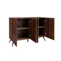 SIDEBOARD 150/38/83 cm walnussbraun aus Holzwerkstoff mit verstellbaren Einlegeböden - Walnussfarben, Holzwerkstoff (150/83/38cm) - OKWISH