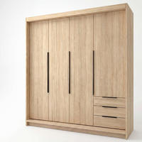 DREHTÜRENSCHRANK KLARI Sonoma Schubladen 200 cm - Braun, Holzwerkstoff (200/215/59.5cm) - A&J MöbelLand