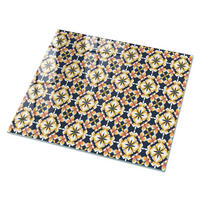 GLASPLATTE 80x60 cm – Blumensymmetrie - Grau, Glas (0.4/80/60cm) - ArtPrintCave