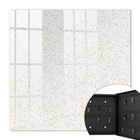 SCHLÜSSELBOX Schwarz 30x30 cm- Türöffnung nach rechts - Punktmuster - Beige, Metall (30/30/5cm) - TULUP