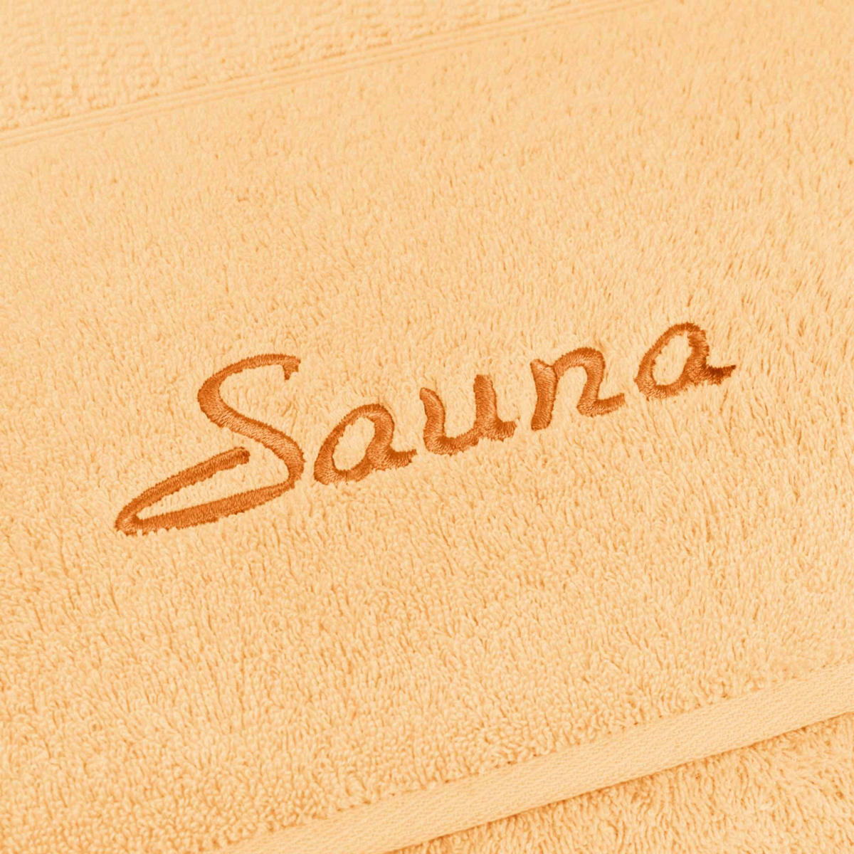 SAUNA SET PEARL 2-TLG - Gelb, Textil (80/200cm) - Möve for Frottana