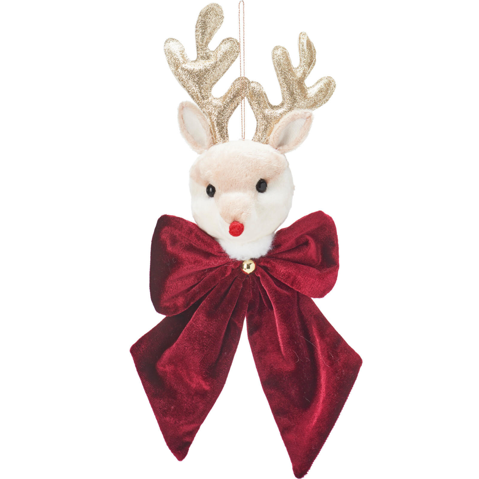 SAMTSCHLEIFE Tiermotiv 20/30 cm - Rot, Textil (20/8/30cm) - Home Styling Collection