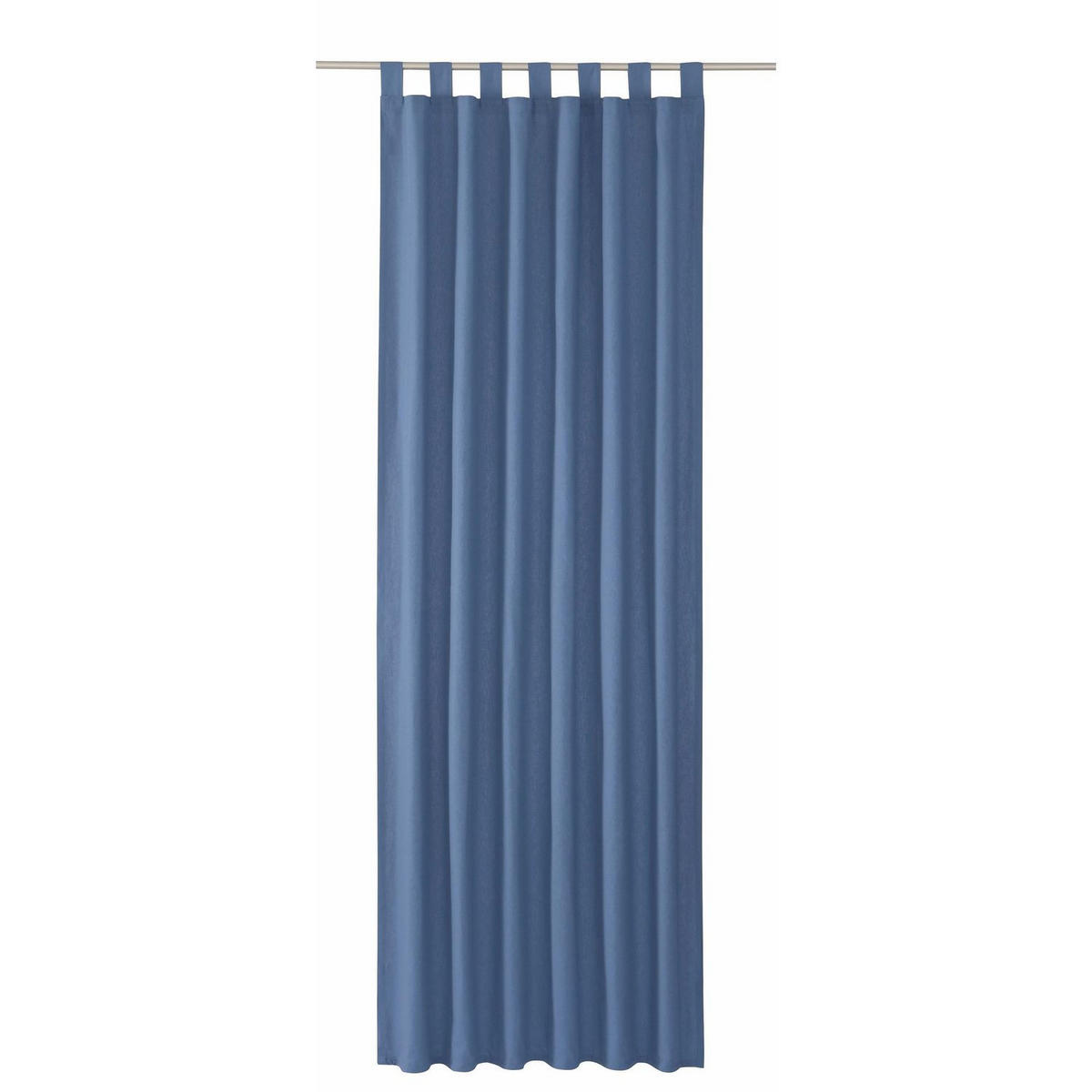 SCHLAUFENVORHANG IM UNI DESIGN DOVE Blickdicht - Hellblau, Textil (140/0.5/255cm) - Tom Tailor