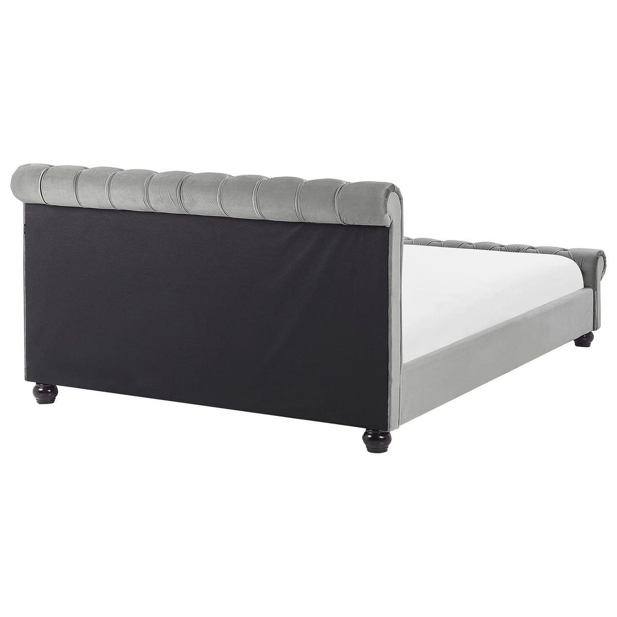 VODENI KREVET 180/200cm svijetlosivi Avallon - svijetlo siva, tekstil (180/200cm) - Beliani