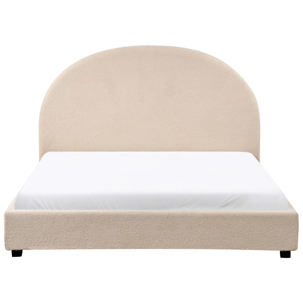 BETT mit Lattenrost 140/200 cm Beige Vaucluse - Beige, Textil (140/200cm) - Beliani