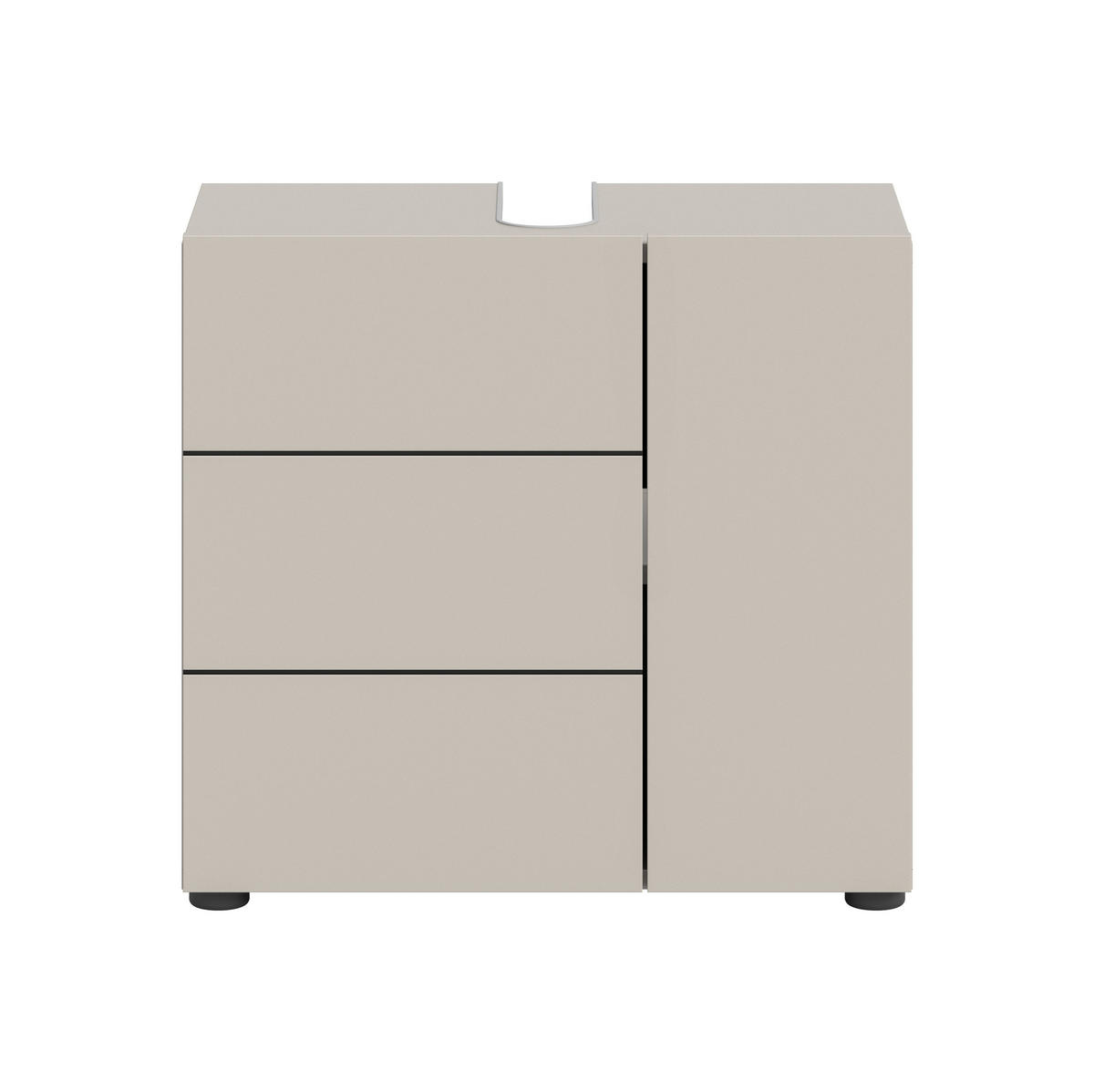 WASCHBECKENUNTERSCHRANK VIRA (B/H/T: ca. 60/57/34 cm) in Kaschmir/Kaschmir - Kaschmir, Holz (60/57/34cm)