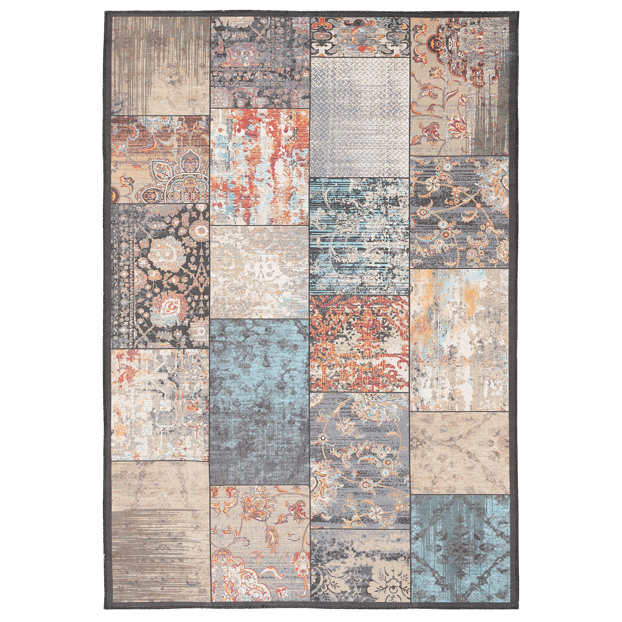 VINTAGE DESIGNERTEPPICH FINESSE BAROCK PATCHWORK - Multicolor, Textil (160/230cm) - Pergamon