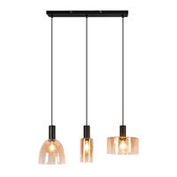 PENDELLEUCHTE 25/62.5/180.5cm - Schwarz, Metall (62.5/25/180.5cm) - Nettlife