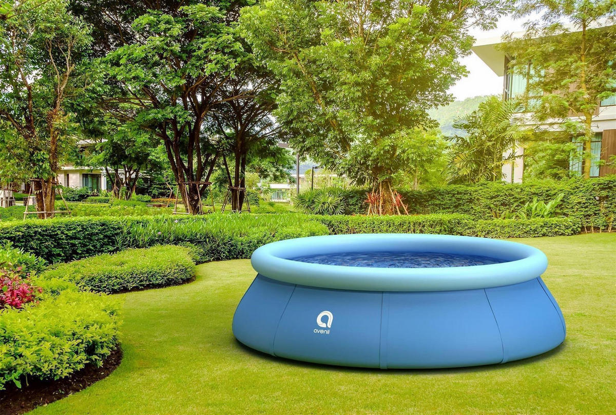 POOL Aufstellpool Ersatzpool Prompt Set rund 300 x 76 cm blau ohne Filterpumpe - Blau, Kunststoff (300/76/300cm) - Avenli