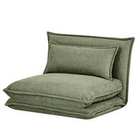 SCHLAFSESSEL - Grün, Textil/Metall (79/59/77cm) - home24