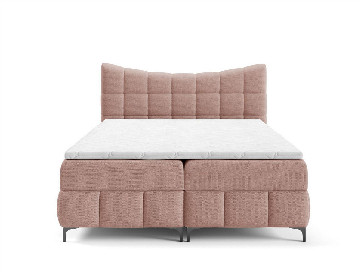 BOXBETT Charles In Aragon - Rosa, Holzwerkstoff/Textil (160/200cm) - Fun Möbel