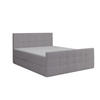 BOXBETT Paris Grau 200x200 cm Bettkasten + Topper - Grau, Holz/Textil (200/200cm) - Comfortic