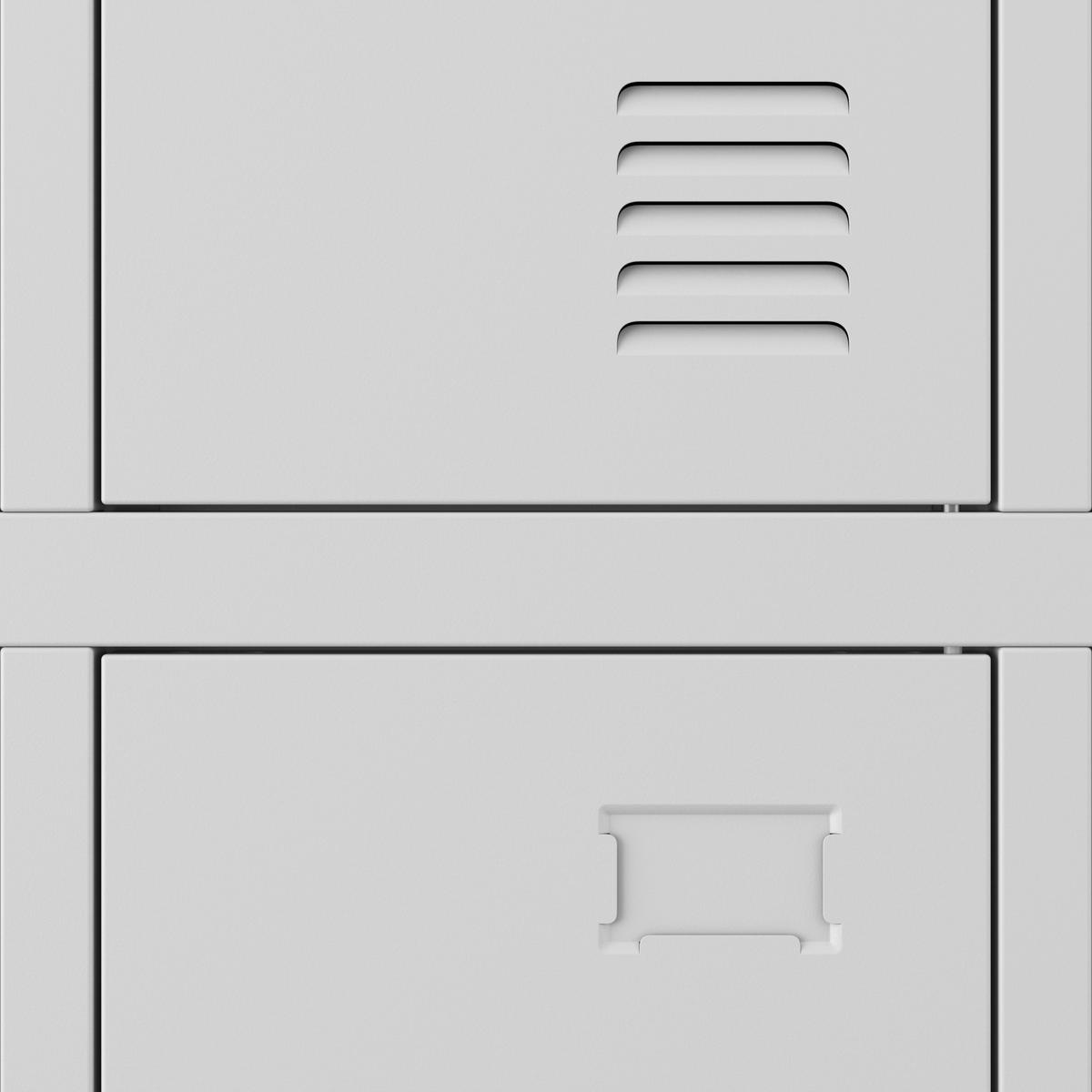 SCHULSCHRANK BARTUS - Grau, Metall (136/150/45cm) - Jan Nowak